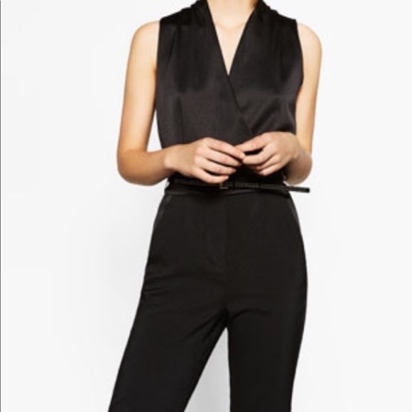 Zara Tuxedo Jumpsuit - Picture 1 of 6